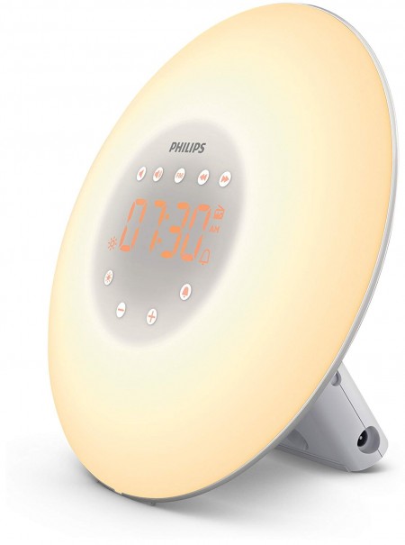 Options proposées avec le simulateur d'aube Philips HF3506